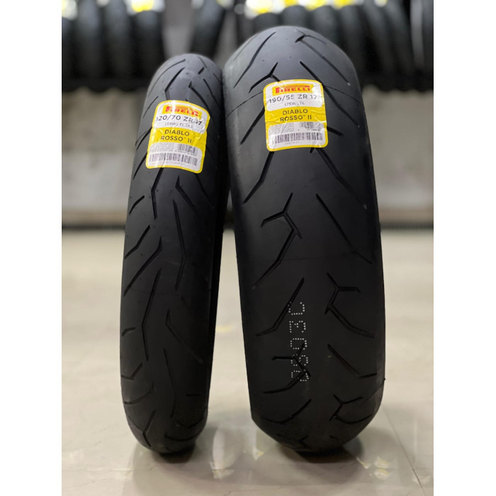 PIRELLI DIABLO ROSSO II 120/70ZR17 FRONT TYRE 58W TL (K)